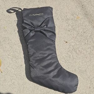 MAC Black Satin Holiday Stocking